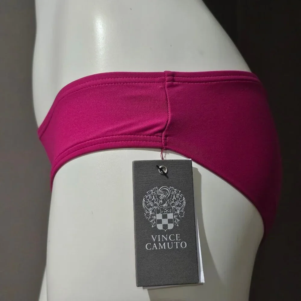Vince Camuto Riviera Shirred Cheeky Bikini Bottoms